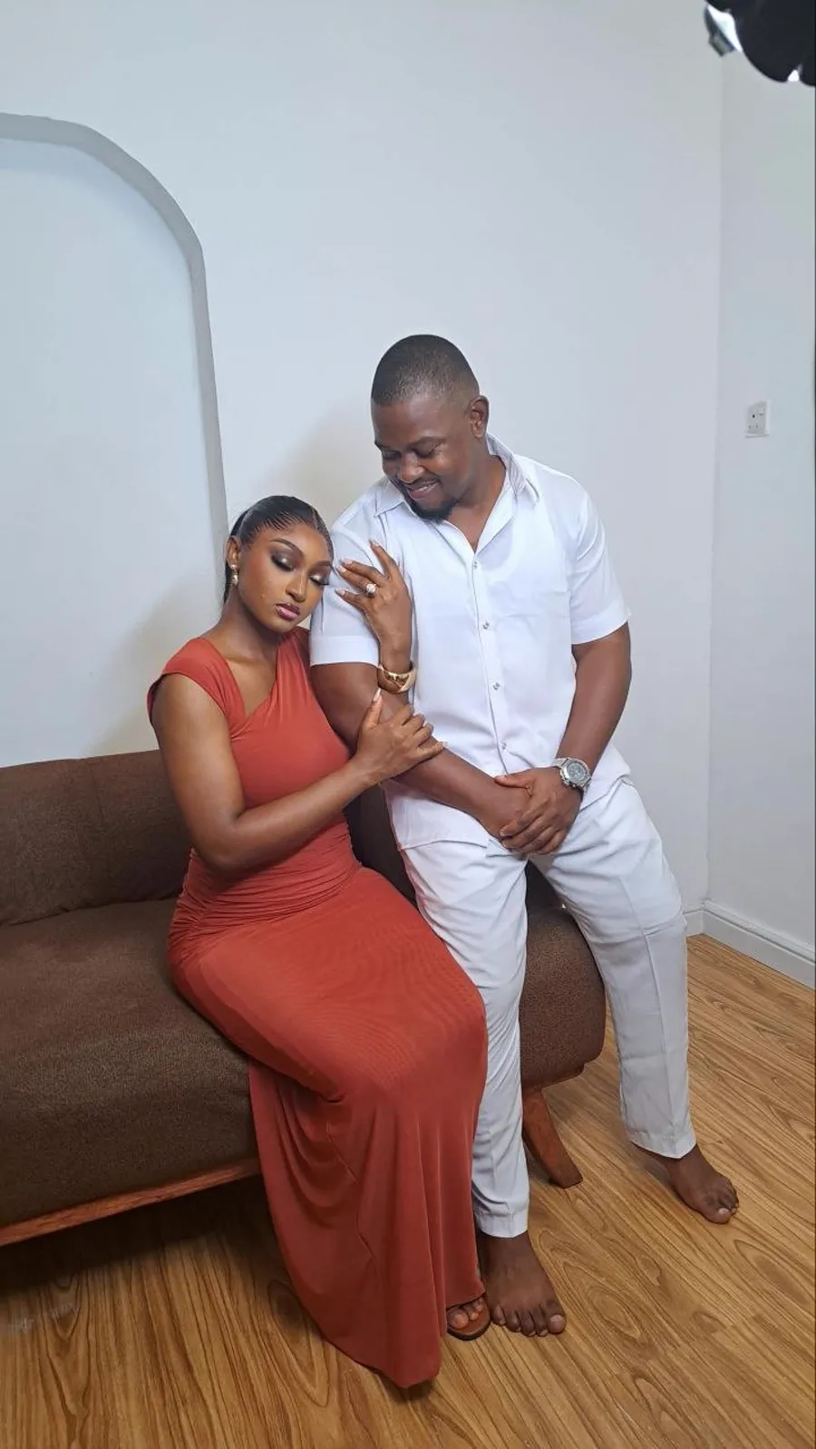 Kelvin and Ema seated together